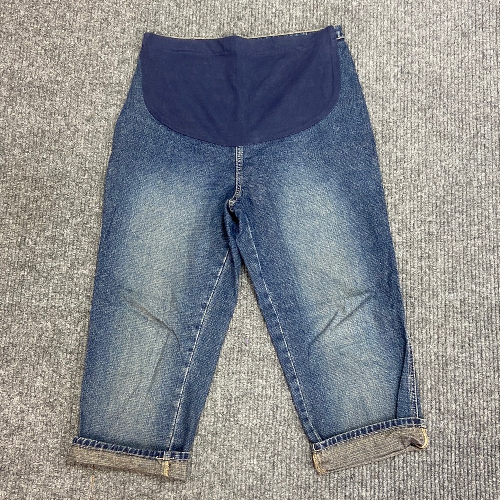 Baby and Me Womens Maternity Capri Jeans (4644)
